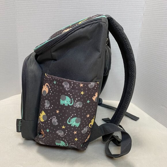 Baby Boom Elephant Print Diaper Bag Backpack With Multiple Pockets & Pacifier Ho - Picture 4 of 12
